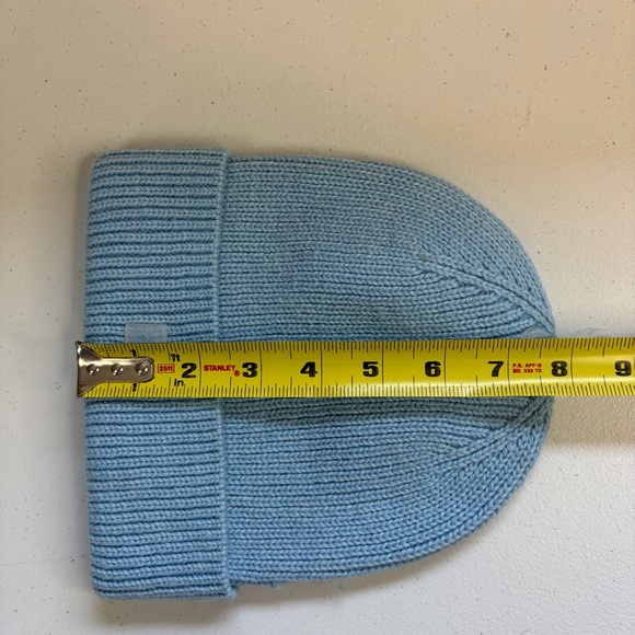 Athleta Girl Blue Chill Out Beanie Touque Knit Winter Hat New - Picture 8 of 9